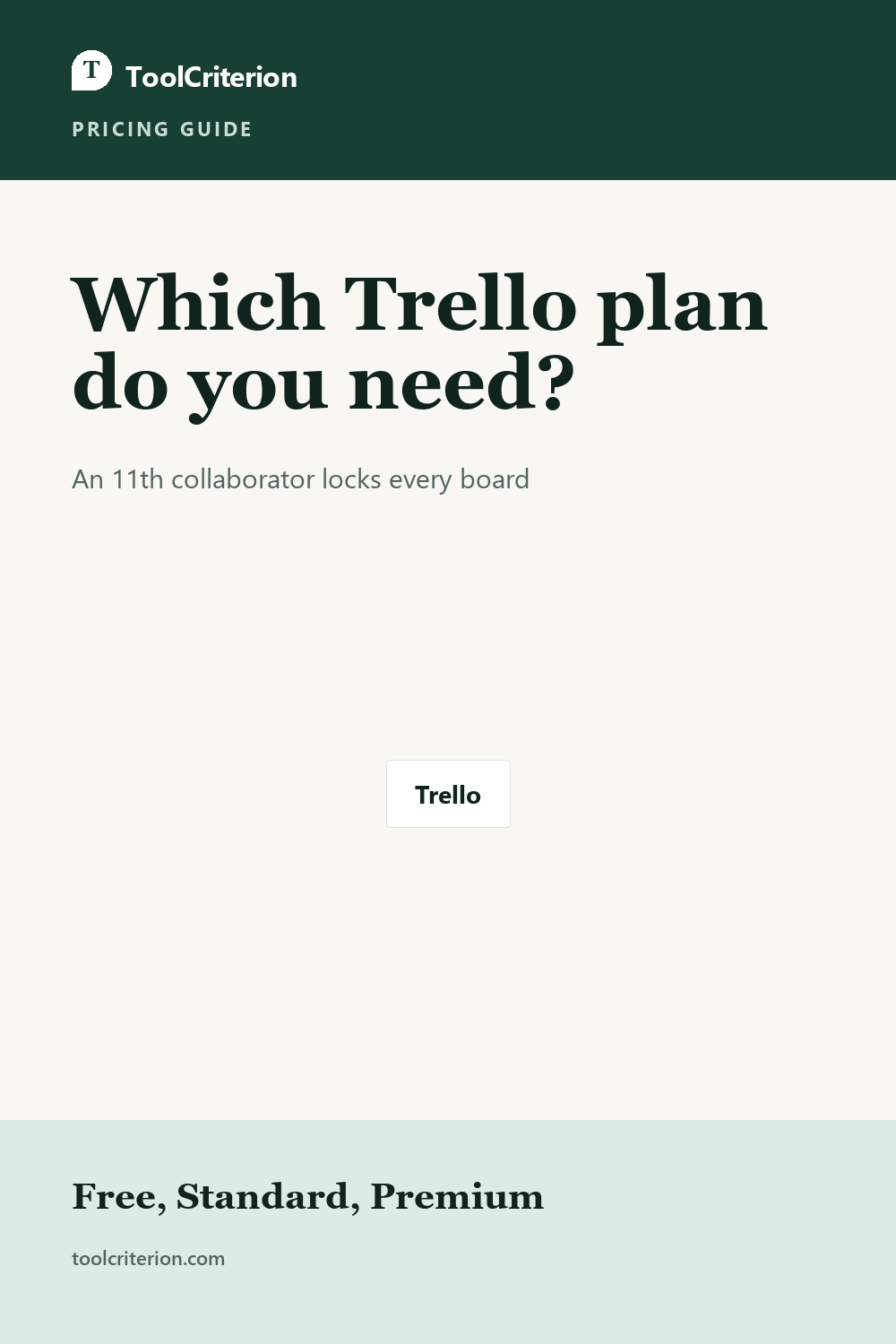 Pinterest graphic for Trello Pricing in 2026: Free, Standard or Premium?